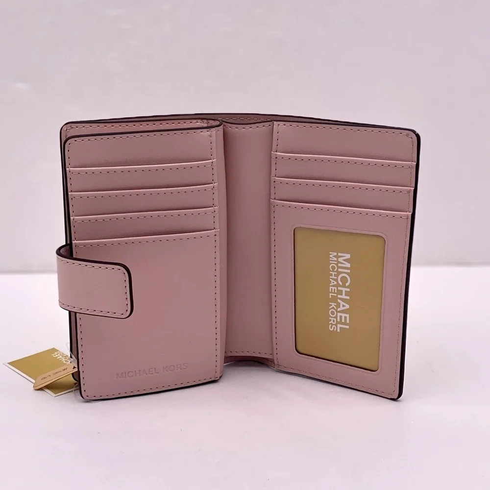 Michael Kors Jet Set Medium Floral Print Bi-Fold Wallet